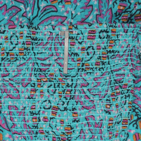 Anthropologie The Nixie Floral Romper Printed Smocked Tie Tube Plus Size 3X - Picture 9 of 9